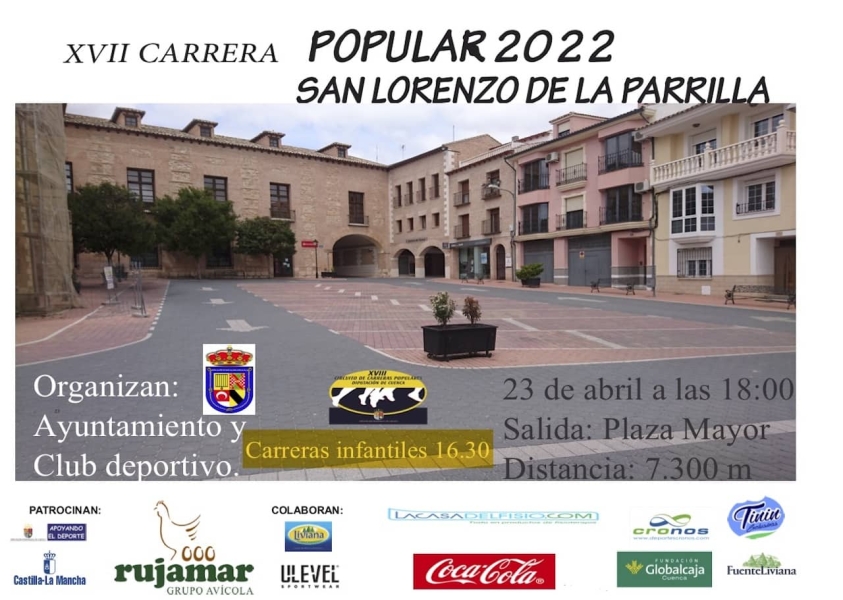 Cartel Carrera Popular22 700